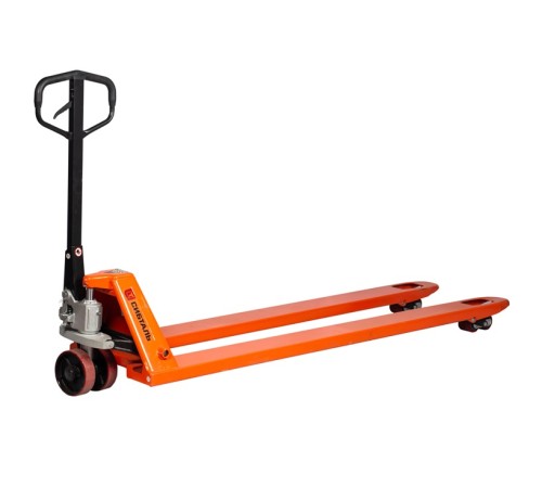 Гидравлическая тележка (рокла) ACR, 2,5 т, Вилы: 2000 Х 550, СибТаль, полиуретановые колеса
